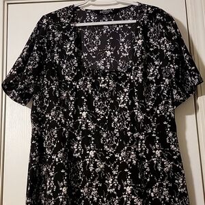 Naomi Floral square neck Midaxi